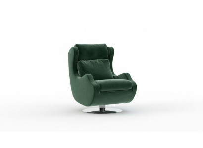 Sedia verde Arredamento soggiorno Poltrona singola Sedia da cocktail elegante Moderna