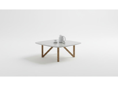 Tavolino da salotto in noce di lusso naturale per soggiorno Designer Tavolino da salotto
