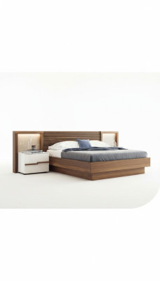 Noce naturale comodino comodini da notte di lusso.