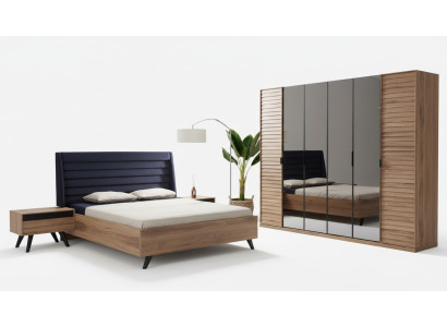 Telaio letto marrone scuro doppio letto Camera da letto Mobili Letto designatore.