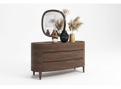 Mobile di design marrone in stile moderno con spazio di archiviazione mobili da camera da letto