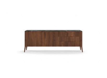 Grande credenza in legno Mobile da pranzo moderno in legno massello Nuovo
