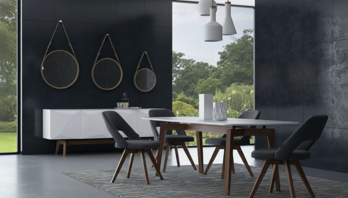 Set da pranzo di lusso Mobili tavolo da pranzo Sedie Credenza Mobili in legno massello  Set da pranzo di lusso Mobili tavolo da pranzo Sedie Credenza Mobili in legno massello