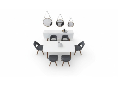 Set da pranzo di lusso Mobili tavolo da pranzo Sedie Credenza Mobili in legno massello  Set da pranzo di lusso Mobili tavolo da pranzo Sedie Credenza Mobili in legno massello