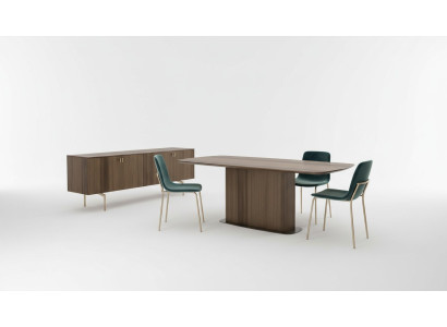 Moderno set da pranzo mobili di lusso tavolo da pranzo sedie credenza