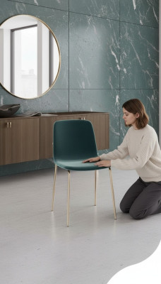 Sedia da pranzo moderna lusso mobili in stile moderno lavorazione del legno pregiato