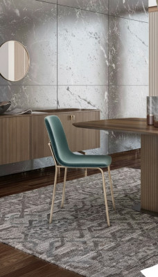 Sedia da pranzo moderna lusso mobili in stile moderno lavorazione del legno pregiato