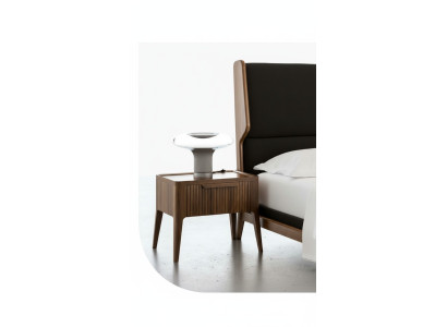Comodino camera da letto con spazio di archiviazione in stile moderno Mobili in legno di lusso