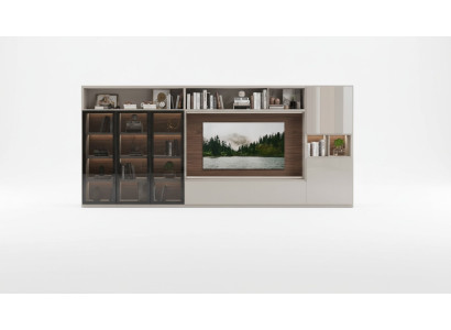 Mobile porta TV Mobili moderni per soggiorno bianchi Mobili in legno di lusso Arredo