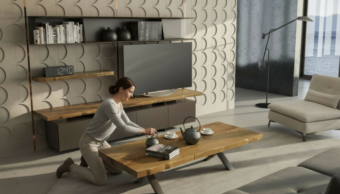 Tavolino in legno Mobili moderni per soggiorno Tavolino da salotto di lusso Tavolino TV