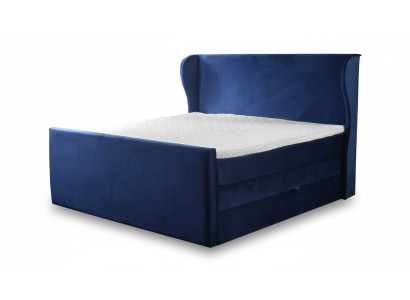 Letto Letto matrimoniale Camera da letto Velluto Imbottitura Letti Design Mobili Imbottiti