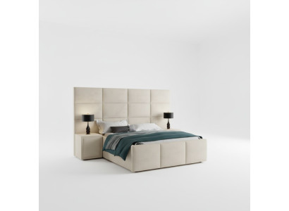 Letto matrimoniale imbottito design camera da letto mobili arredi 180x200cm.