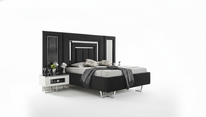 Camera da letto Armadio Mobili Metallo Lusso Letti Elegante Letto Struttura letto in metallo