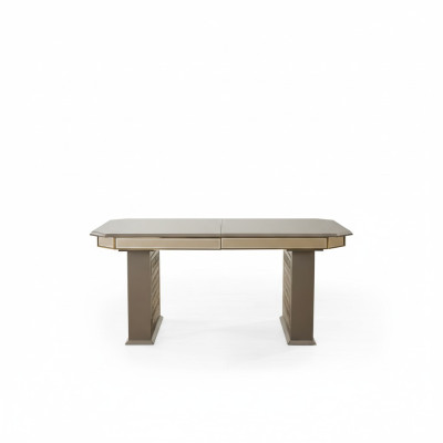 Tavolo da pranzo grigio Moderno sala da pranzo Bella cucina Legno Tavoli Design Di lusso Metallo Nuovo