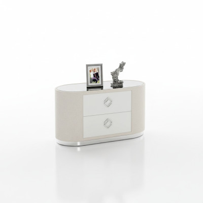 Comodino moderno, tavolino bianco, design, comodino, mobile, nuovo.