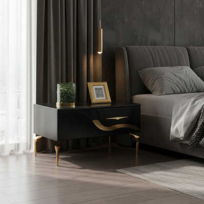 Comodino Tavolino da notte Consolle notturna Design Tavolino da camera da letto Comodini Nuovo