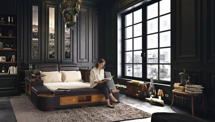 Letto multifunzione Letti matrimoniali Letto moderno Struttura del letto Letti 180x200cm Hotel Nuovo