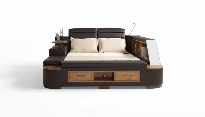 Letto multifunzione Letti matrimoniali Letto moderno Struttura del letto Letti 180x200cm Hotel Nuovo