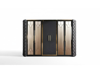 Armadio guardaroba Armadio Chesterfield Armadi design Imbottiti 315cm