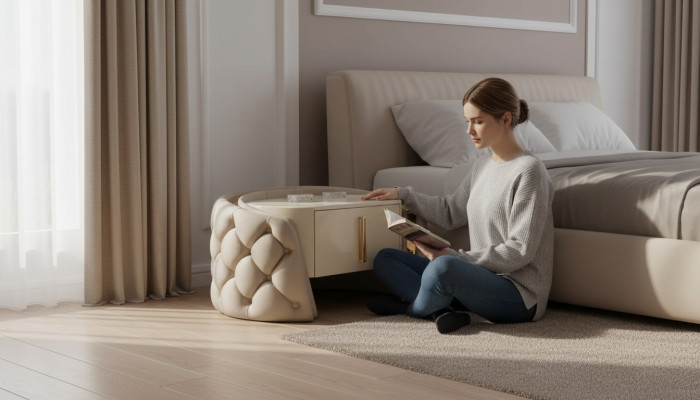 Comodino classico comodino mobile consolle ripiano camera da letto