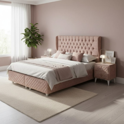 Letti Letto d'hotel 160x200cm incl. Materasso Struttura del letto Design morbido Letto confortevole