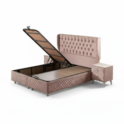 Letti Letto d'hotel 160x200cm incl. Materasso Struttura del letto Design morbido Letto confortevole