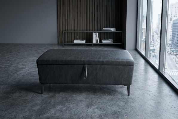 Imbottito Poggiapiedi Sgabello da accostare Pouf Poltrona chaise longue Panca