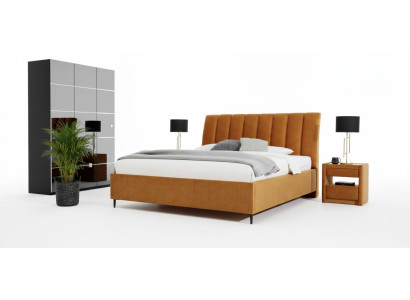 Mobiletto con specchio di lusso elegante beige set di design per mobili moderni nuovo