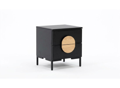 Comodino Grigio Camera da Letto Tavolo Elegante di Lusso in Legno Mobili Tavolino