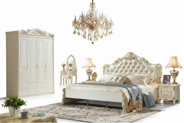 Armadio bianco in legno design camera da letto mobili classici