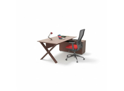 Scrivanie Mobili da ufficio Scrivania ad angolo Tavoli da lavoro Mobili in legno Marrone