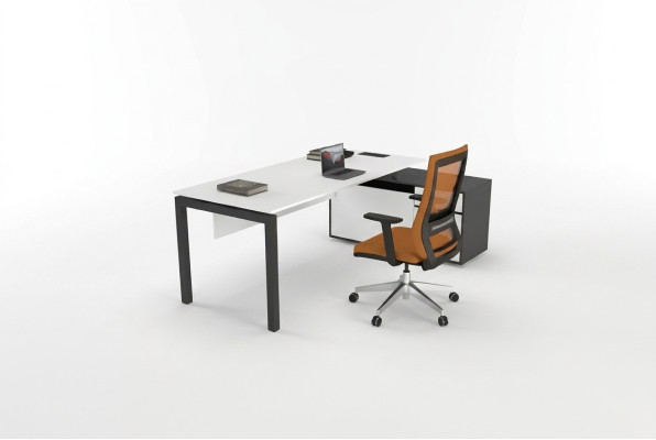 Tavolo da lavoro bianco, scrivania per computer, scrivanie da ufficio, mobili in legno, mobili per scrivania moderni