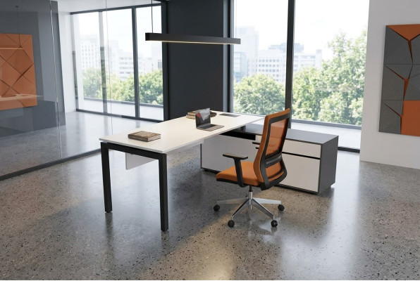 Mobili da ufficio bianchi Lusso Arredamento Scrivanie ad angolo Mobili da ufficio Legno