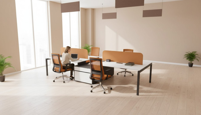 Gruppo di scrivanie da ufficio mobili da ufficio Tavolo da lavoro Mobili per computer