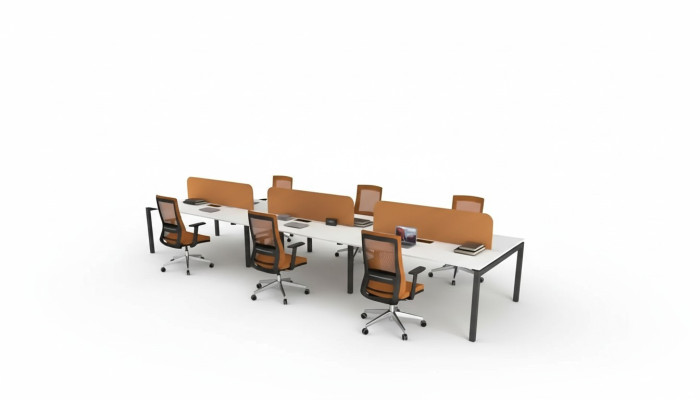 Mobili da ufficio Tavolo da lavoro per 6 persone Mobili per lo studio Mobili di legno