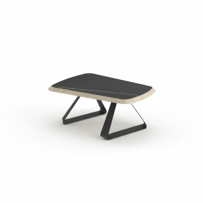 Scrivania da studio Tavolino da salotto Design moderno Tavolino da caffè Marrone Mobili in legno Nuovo