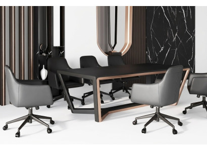 Tavolo della conferenza, mobili da studio, tavoli per riunioni di lusso, scrivanie per ufficio moderne.