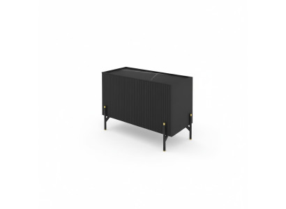 Comò credenza armadietto da ufficio mobili di design mobile basso ufficio nero