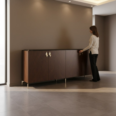 Mobile bar moderno Armadio credenza Mobili da ufficio Legno Metallo Mobili di lusso