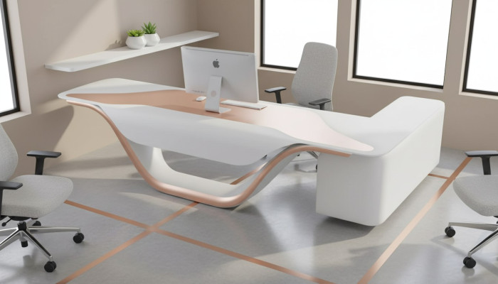 Design scrivania d'angolo Arredamento ufficio Ufficio Capo Mobili per lo studio Mobili da ufficio nuovi