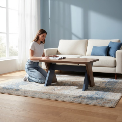 Scrivanie di lusso moderne in legno e metallo grigio per l'ufficio.