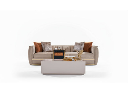 Tavolini del salotto design tavolo di legno beige stile moderno lusso.