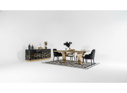 Tavolo da pranzo con 6 sedie credenza Tavoli Tavolo Sedie Set da pranzo Gruppo 6 pezzi