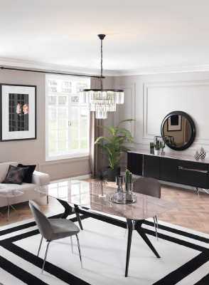 Sala da pranzo di lusso Tavolo da pranzo Design Loft Mobili Arredamento