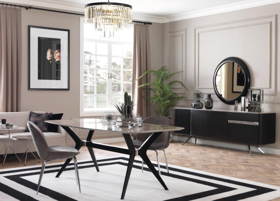 Sala da pranzo di lusso Tavolo da pranzo Design Loft Mobili Arredamento