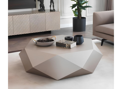 Soggiorno tavolino design mobili di lusso arredamento divano beige.