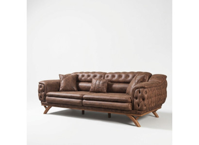 Divano Chesterfield in tessuto a tre posti sofas in ecopelle poltrone politic.