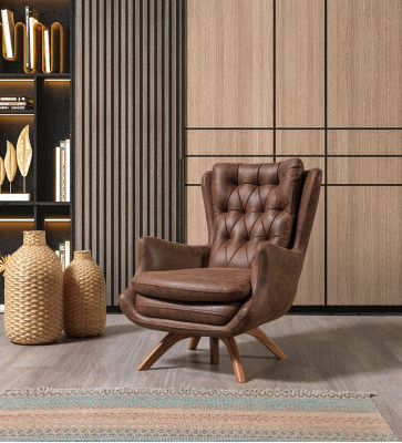 Divano 3 3 1 1 posto Chesterfield imbottito in tessuto.