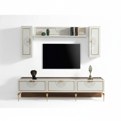 Credenza soggiorno pareti attrezzate armadi scaffale armadio design 3 pezzi nuovo.