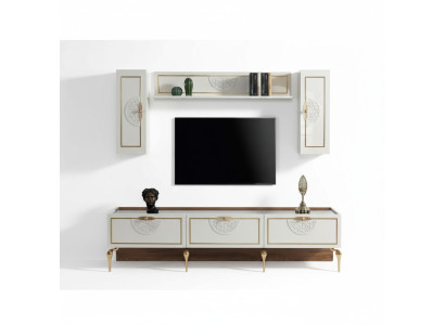 Credenza soggiorno pareti attrezzate armadi scaffale armadio design 3 pezzi nuovo.
